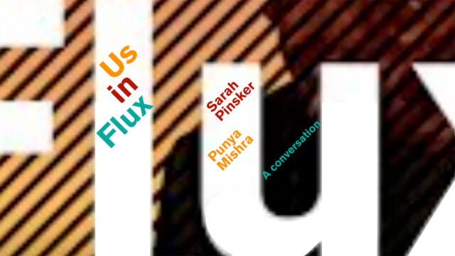 A blurry closeup of the word Flux