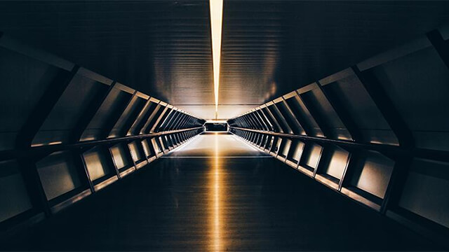 A futuristic tunnel