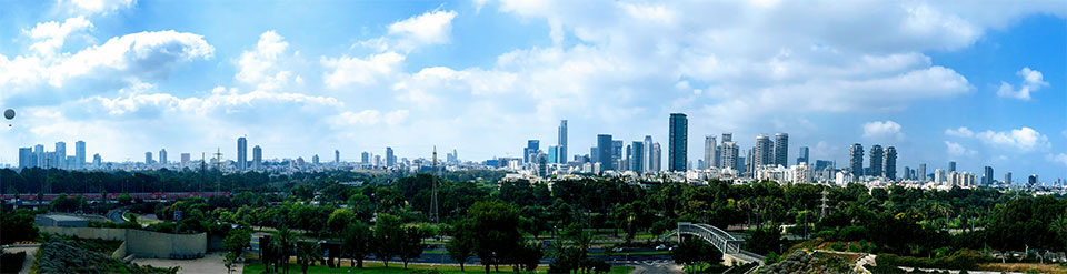 The view of Tel Aviv from the Center