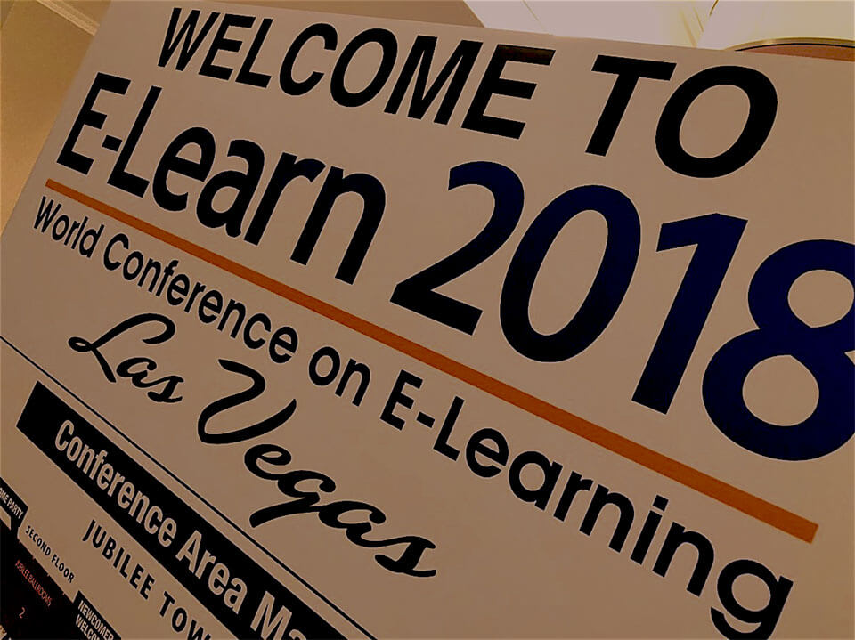 E-Learn 2018 sign