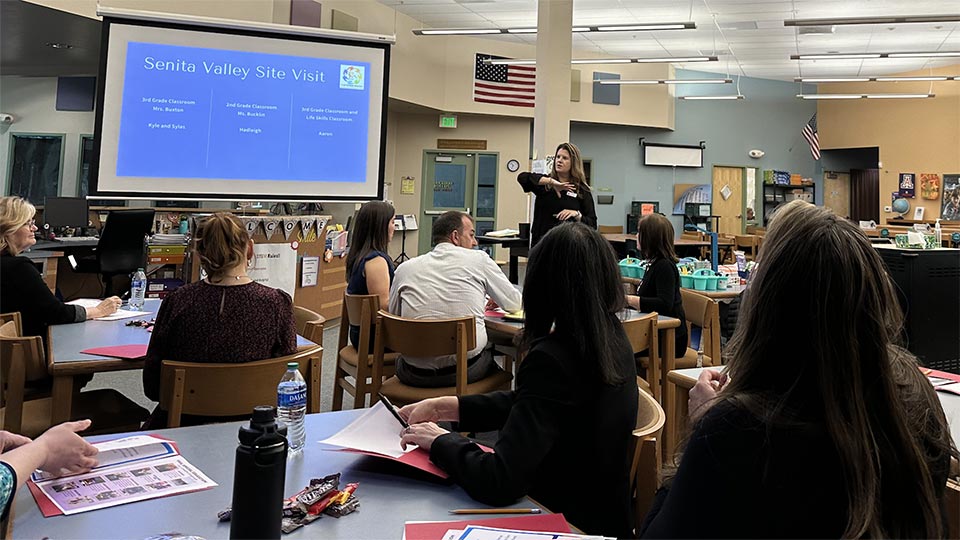 A site visit meeting